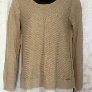 Calvin Klein Tan Crew Neck Sweater